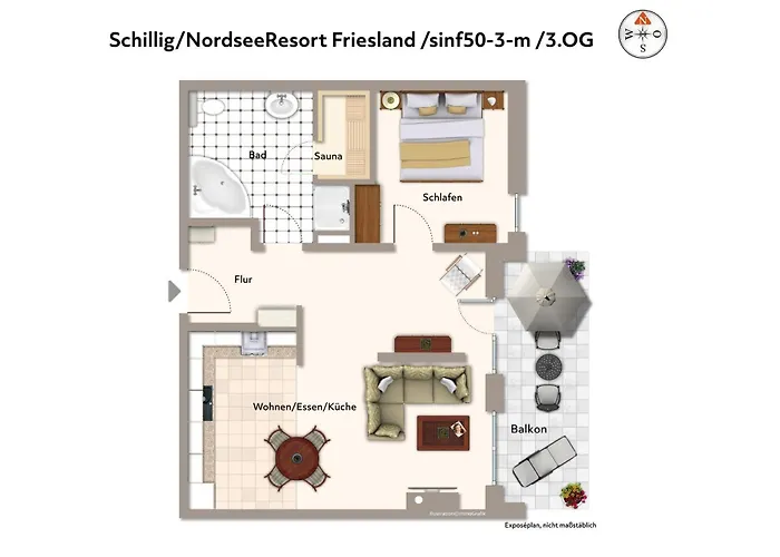 Nordseeresort Friesland Nordseeresort Friesland 50-3-m Daire Schillig